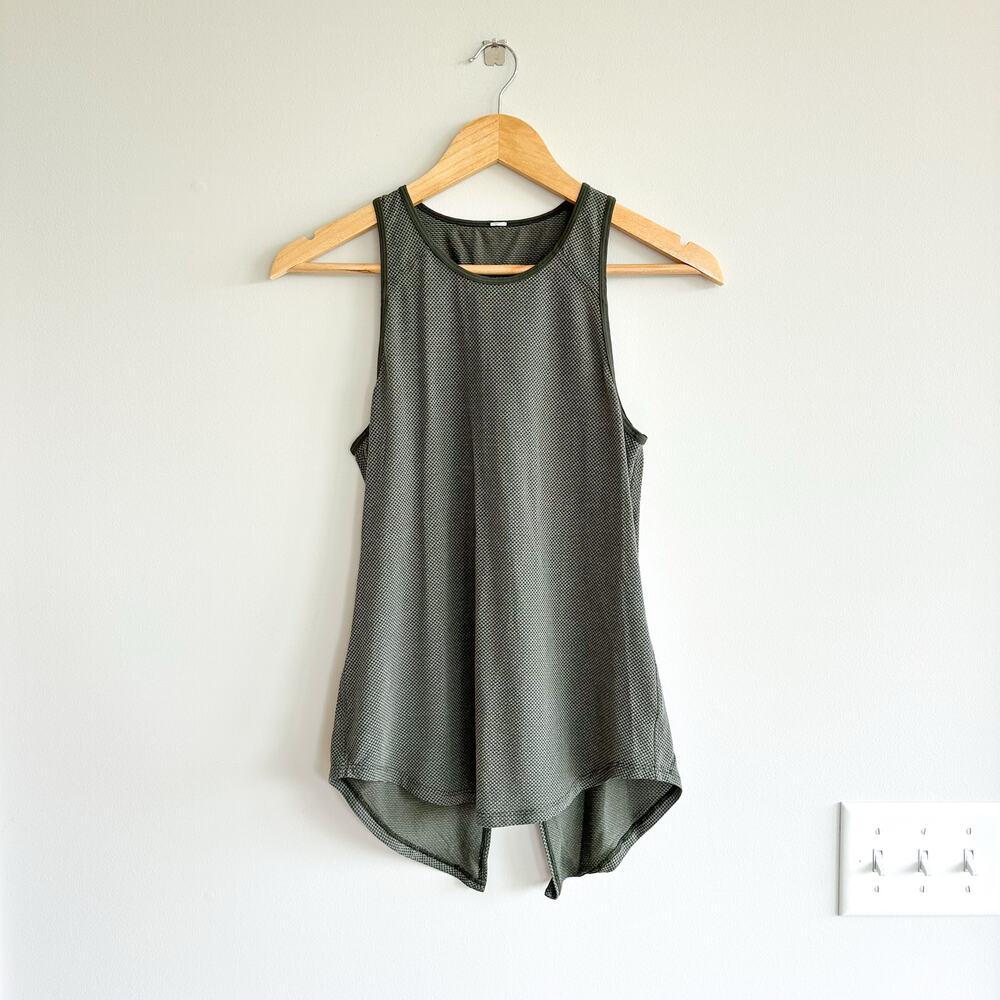 Lululemon All Tied Up Sleeveless Tank Top Green